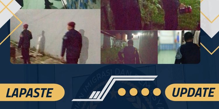 Kontrol Keliling Area Blok Hunian dan Brandgang, Lapas Tembilahan Pencegahan Gangguan Kamtib