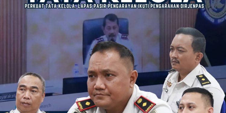 Perkuat Tata Kelola, Lapas Pasir Pengarayan Ikuti Pengarahan Dirjenpas