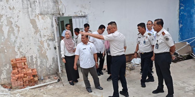 Tinjau Langsung Lapas Pekanbaru, DLHK Kota Pekanbaru Rekomendasikan Pembangunan Bak Limbah dan Strategi Pengelolaan Limbah