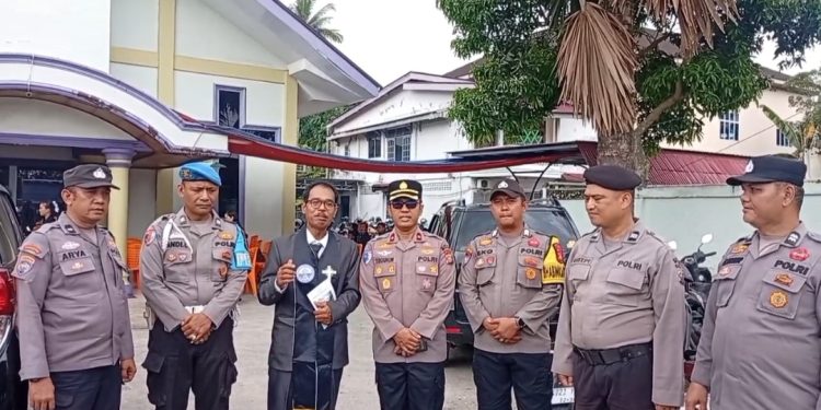 Pengurus Gereja Sampaikan Terima Kasih, Pengamanan Ibadah Jumat Agung di Perawang Berlangsung Aman