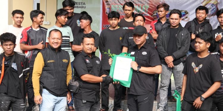 Polresta Pekanbaru Gelar Sabuk Kamtibmas Bertema SUNMORI, Libatkan Komunitas Motor Jaga Kondusifitas Kota