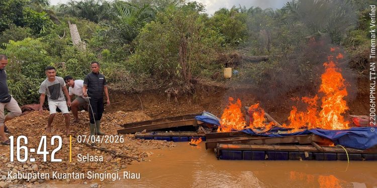 Polsek Benai Bersama Dubalang dan Warga, Patroli Sisir Titik Rawan PETI