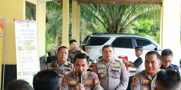 Kapolres Kuansing Kunjungi Polsek Hulu Kuantan, Tekankan Kepedulian dan Pelayanan Prima