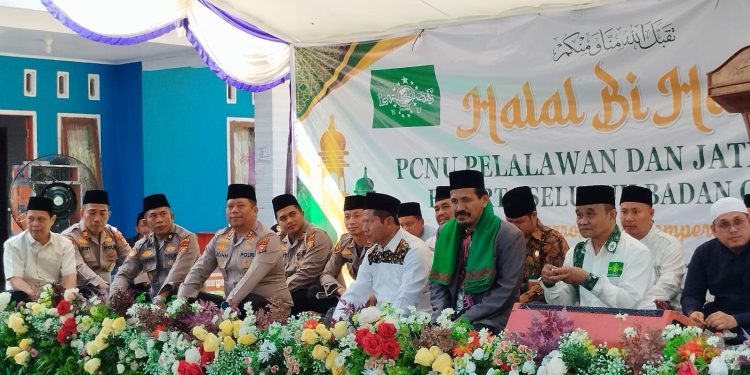 Kapolres Pelalawan dan Forkopimda Hadiri Halal Bihalal PCNU dan JATMAN Riau di Ukui