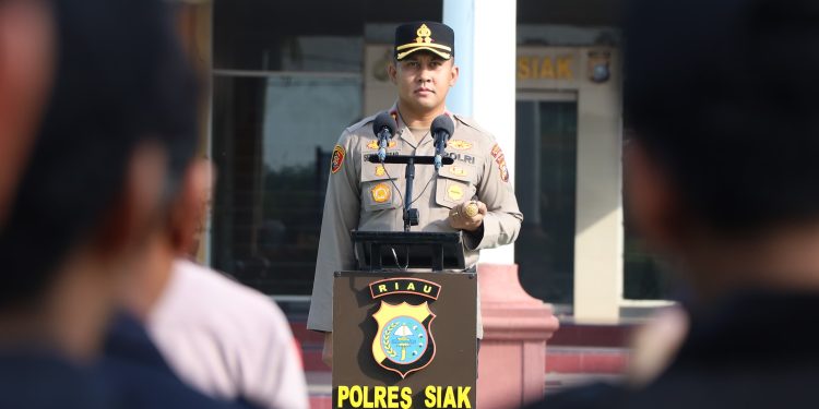 Gelar Apel Sabuk Kamtibmas, Polres Siak Perkuat Sinergitas Dengan Seluruh Elemen Masyarakat
