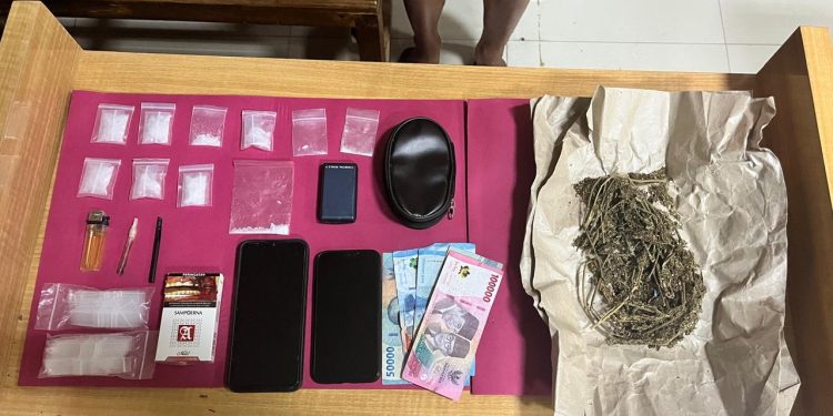 Polsek Kunto Darussalam Ringkus Pengedar Sabu dan Ganja di Rokan Hulu, Amankan Barang Bukti Puluhan Gram