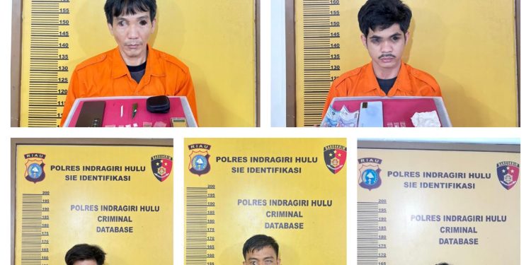 Dipimpin Kasat Narkoba, Lima Tersangka Penyalahgunaan Narkotika Dibekuk, Satu Oknum P3K Paruh Waktu