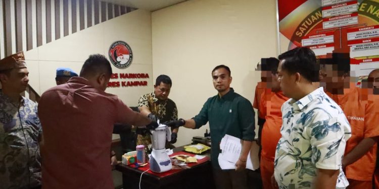 Satresnarkoba Polres Kampar Musnahkan 471,93 Gram Shabu dan 167,32 Gram Ganja, Hasil Ungkapan 11 Kasus