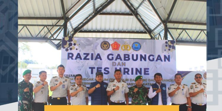 Razia Gabungan dan Tes Urine Bersama Penegak Hukum Dalam Rangka Memperingati Hari Bakti Pemasyarakatan Ke-62