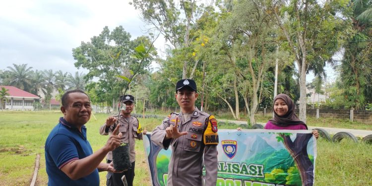 Harapan Kebersamaan Mencintai Lingkungan, Polsek Pasir Penyu Sosialisasi Greenpolicing