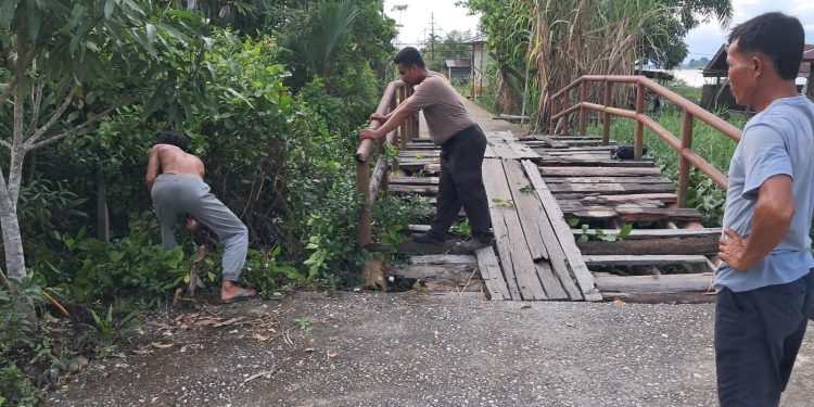 Pembangunan Jembatan Merah Putih Dimulai, Akses Sementara Disiapkan Warga dan Polri