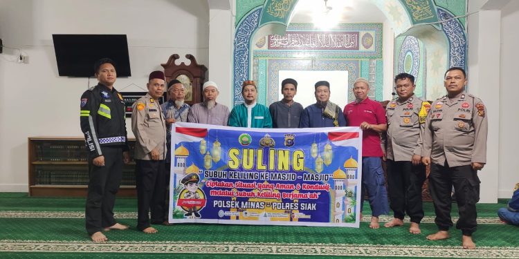 Perkuat Sinergi Jaga Keamanan, Polres Siak Rutin Gelar Subuh Keliling