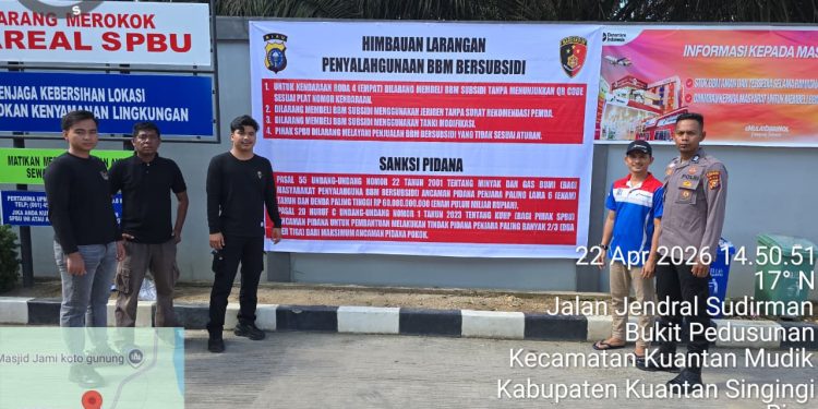 Polres Kuansing Intensifkan Pengawasan SPBU, Kapolres Tegaskan Larangan Penyalahgunaan BBM Bersubsidi