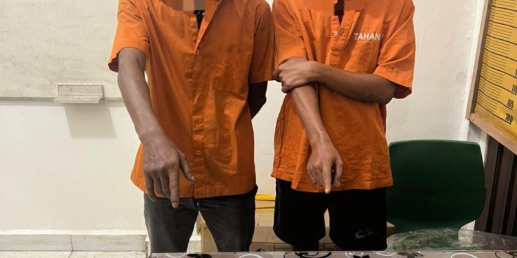 Polsek Tambang, Tangkap Dua pelaku Narkoba di Desa Parit Baru
