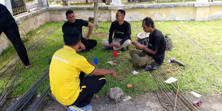 Jembatan Merah Putih Presisi Dibangun di Sentajo Raya, Polres Kuansing Hadirkan Akses Baru untuk Warga