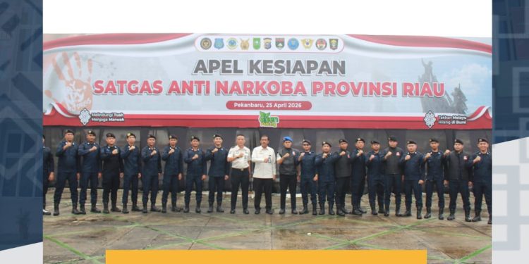 Lapas Narkotika Rumbai Ikuti Apel Kesiapan Satgas Anti Narkoba Provinsi Riau