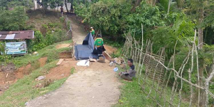 Pembangunan Jembatan Merah Putih Presisi di Sentajo Raya Terus Berjalan, Dukung Akses dan Aktivitas Warga