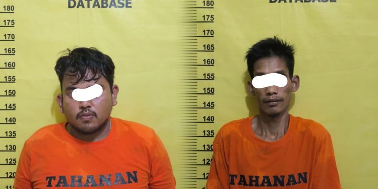 Dua Tersangka Digelandang Polisi Sektor Kelayang Gara-gara Narkoba, Begini Kronologinya