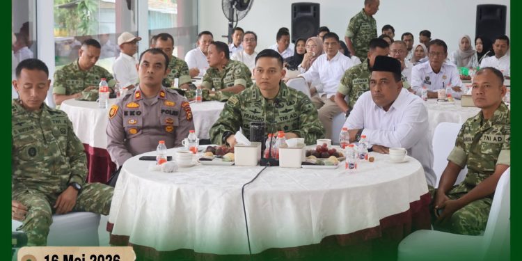 Dandim 0313/KPR Bersama Forkopimda Kampar Hadiri Peresmian 1060 Titik KDKMP oleh Presiden RI Secara Daring
