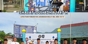 Lapas Pasir Pangarayan Laksanakan Shalat Idul Adha 1447 H di Lapangan Lapas