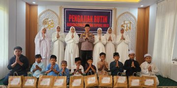 Polsek Tapung Hulu Gelar Pengajian Rutin Bayangkari, Doa Bersama Rangkaian Peringatan Mayday
