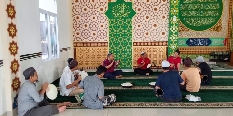 Asah Skill Religi, Santri Lapas Narkotika Kelas IIB Rumbai Rutin Latihan Hadrah