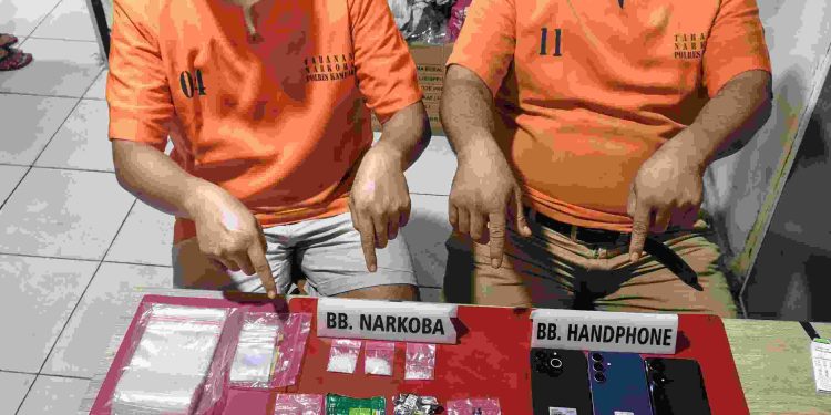 Polisi Sita 6.13 Gram Sabu-sabu Dari Dua Pelaku Narkoba di Kelurahan Langgini Bangkinang Kota