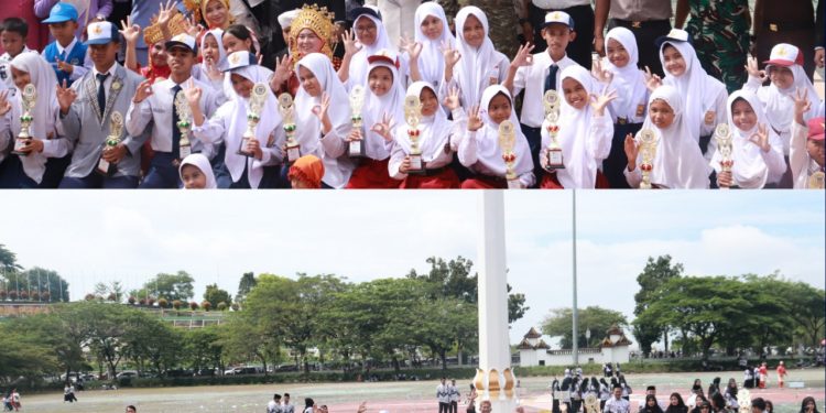 Kalapas Pasir Pangarayan Hadiri Upacara Hardiknas Tingkat Kabupaten Rokan Hulu