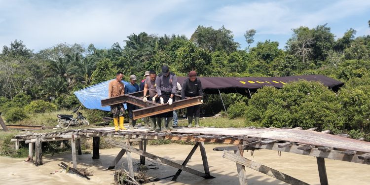 Jembatan Merah Putih Presisi Segera Sambungkan Desa Jaya–Munsalo, Pembangunan di Kuantan Tengah Tunjukkan Perkembangan Pesat