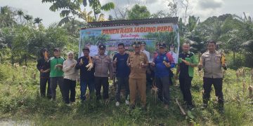 Kolaborasi Polres Inhu Bersama Usaha Desa, Perkuat Ketahanan Pangan Melalui Jagung Pipil