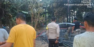 Polsek Benai Tangani Kebakaran Rumah Warga di Desa Pulau Ingu