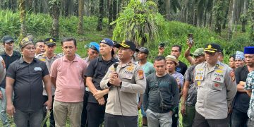 Polres Rohul Berhasil Redam Konflik Lahan Eks PT Torganda, Mediasi Dua Kelompok Massa yang Bertikai