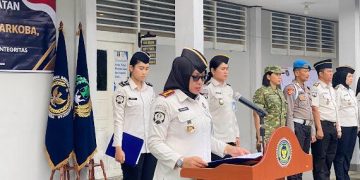 Lapas Perempuan Pekanbaru Gelar Apel Ikrar dan Penguatan Pengawasan Pemasyarakatan Bersih dari Handphone Ilegal, Narkoba, dan Penipuan  