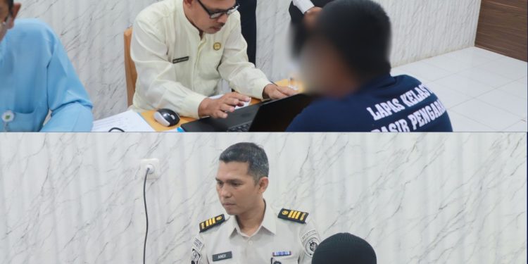 Lapas Pasir Pangarayan Validasi NIK Warga Binaan, Pastikan Hak Akses Kesehatan Terpenuhi