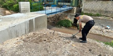 Progres 90 Persen, Jembatan Merah Putih Presisi di Desa Logas Segera Rampung