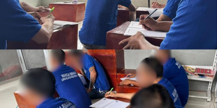 Melalui Pendidikan Kesetaraan Paket, Warga Binaan Lapas Pasir Pangarayan Terus Asah Pengetahuan