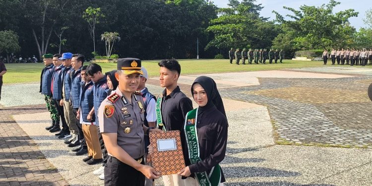 Apel Satgas Anti Narkoba dan Pengukuhan Duta Anti Narkoba Polres Kuansing