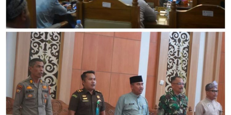 Perkuat Sinergitas Forkopimda, Kasdim 0322/Siak Hadiri Rapat Paripurna DPRD Kabupaten Siak