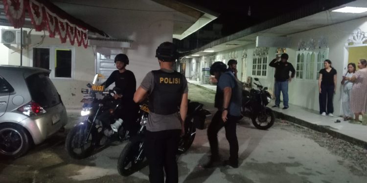 Tim Raga Res Kampar Patroli Malam, Himbau Warga Jaga Keamanan di Sekitar Kantor Bupati Dan Simpang Ridan