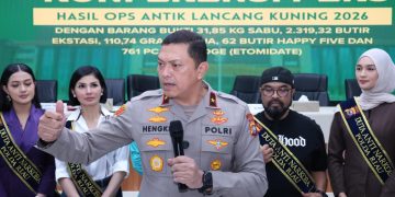 Polda Riau Komitmen Perang Lawan Narkoba, 557 Tersangka Diamankan dalam Operasi Antik LK 2026