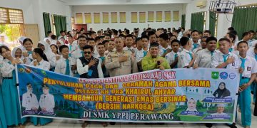 Polsek Tualang dan LAN Siak Edukasi Pelajar SMKS YPPI Bahaya Narkoba dan Pentingnya Tertib Berlalu Lintas