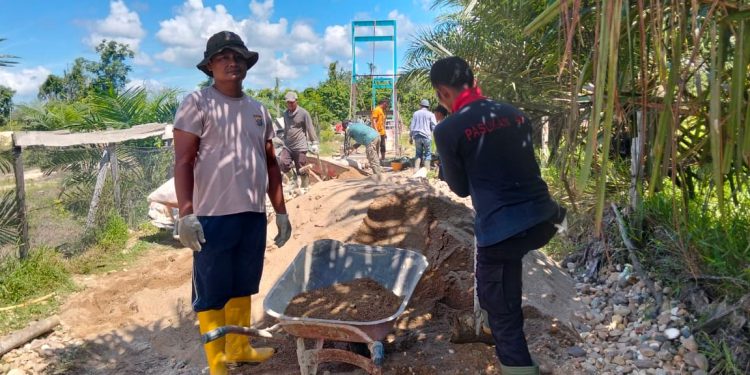 Pembangunan Jembatan Merah Putih Presisi di Kuansing Capai 30 Persen, Polri Hadir Tingkatkan Akses Masyarakat