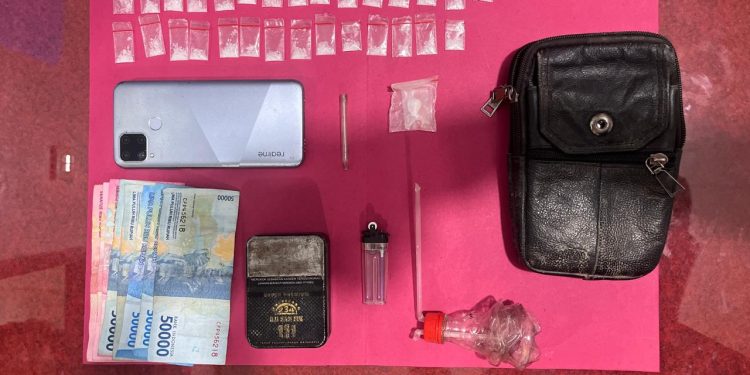 Komitment Berantas Narkotika, Polsek Ujung Batu Tangkap Bandar Sabu di Sukadamai, Amankan Barang Bukti 30 Paket