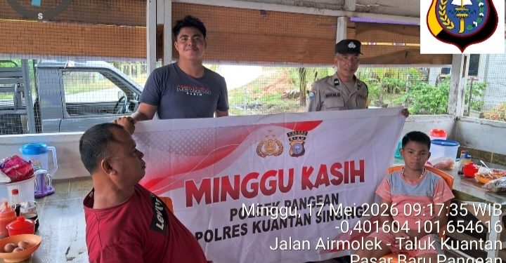 Melalui Program Minggu Kasih, Polsek Pangean Pererat Kedekatan dengan Masyarakat Desa Sako