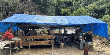 Polres Kuansing Cek Dugaan Aktivitas PETI di Bukit Betabuh, Satu Box Penyaring Emas Dimusnahkan