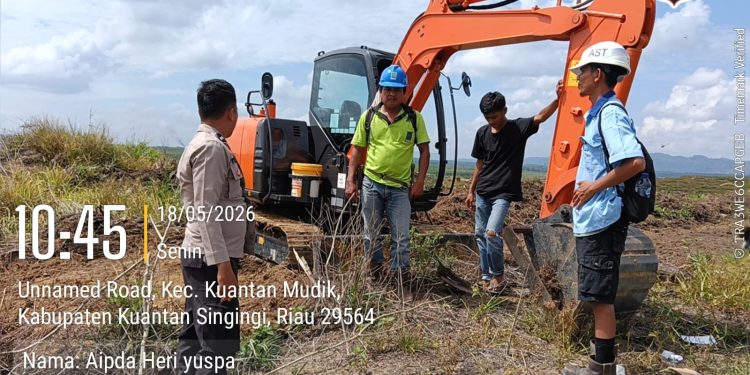 Polsek Kuantan Mudik Cek Lahan Penanaman Jagung Pipil untuk Dukung Swasembada Pangan 2026