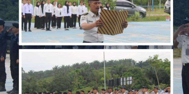 Lapas Narkotika Kelas IIB Rumbai Melaksanakan Upacara Bendera Dalam Rangka Memperingati Hari Kebangkitan Nasional.