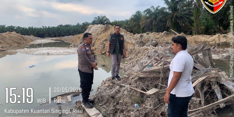 Polsek Benai Patroli dan Pengecekan Lokasi PETI di Desa Muara Langsat