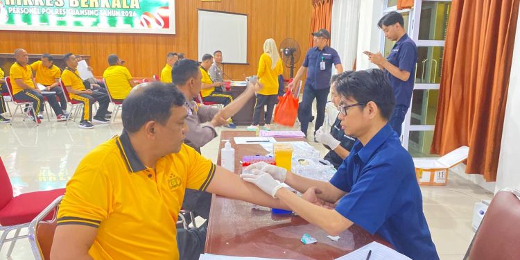 Polres Kuansing Gelar Pemeriksaan Kesehatan Berkala Personel Tahun 2026