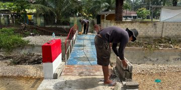 Jembatan Merah Putih Presisi di Desa Logas Rampung 100 Persen, Permudah Akses Masyarakat